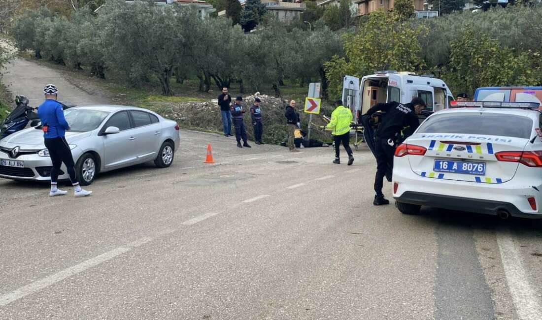 Bisikletli sürücü faciadan böyle döndü…Yaralı kurtuldu Bursa'nın Mudanya ilçesinde meydana