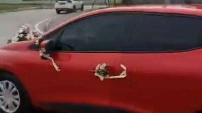 Bursa trafiğinde ilginç görüntü: Görenleri güldürdü