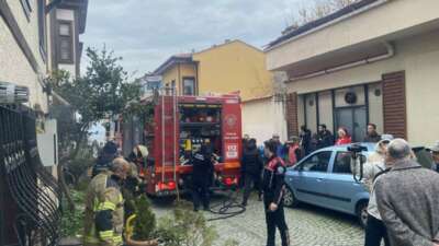 Bursa'nın Mudanya ilçesinde bir evde