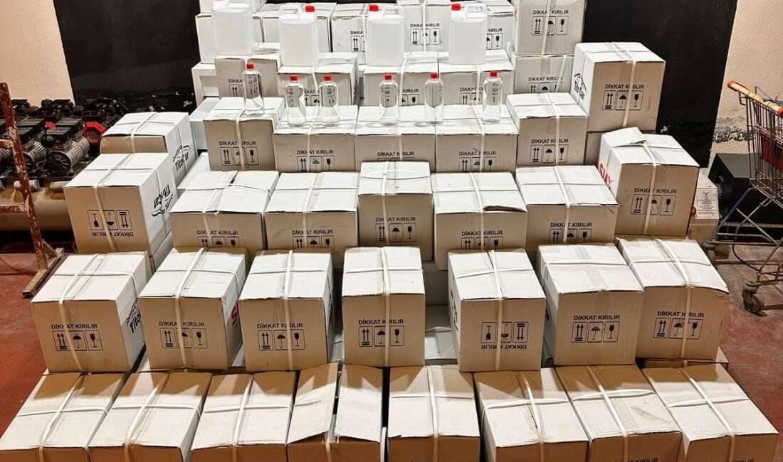 Bursa’da bin 200 litre etil alkol ele geçirildi