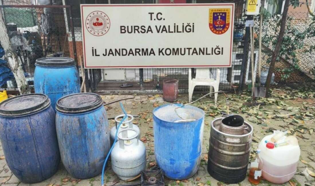 Bursa'da jandarma ekipleri, yaptığı