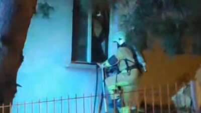 Bursa'da bir apartmanın 2. katında