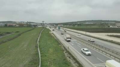 Bursa’da trafik ekiplerince dron ile