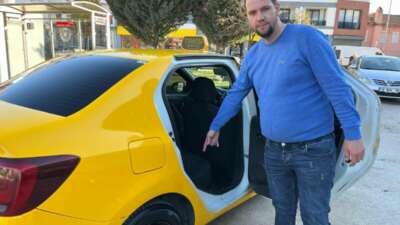 Bursa'da 9 yıldır taksicilik yapan