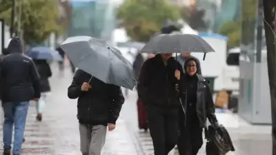 Bursa’da aralıklarla etkili olan yağmur,