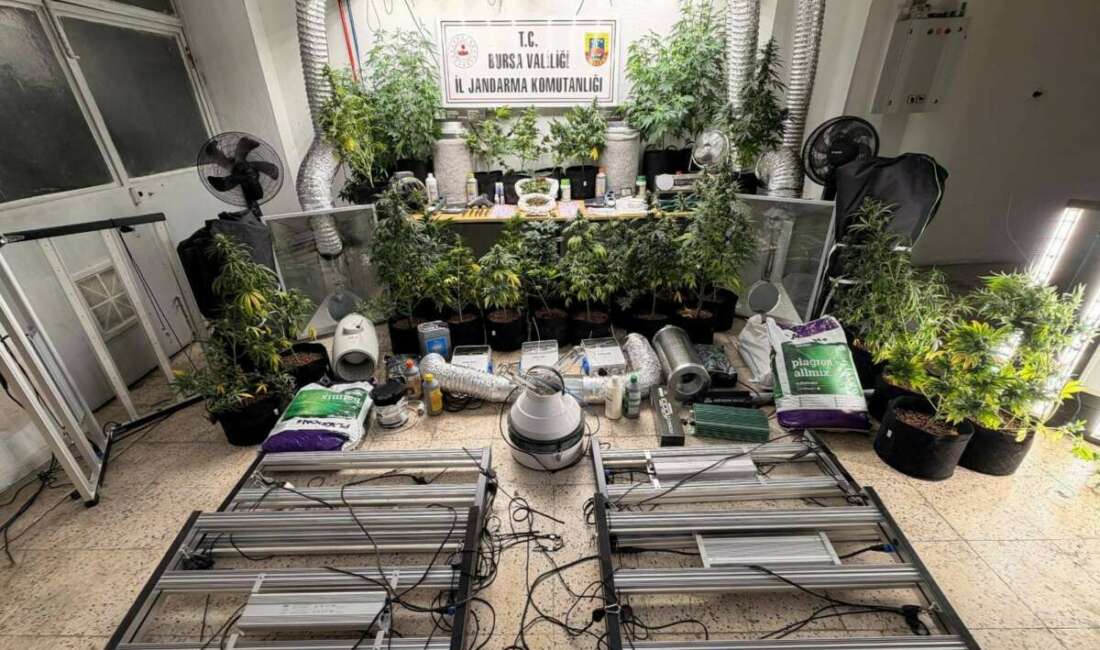 Bursa'nın Nilüfer ilçesinde evini