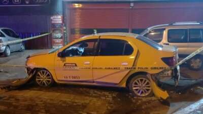 Gasp edilen taksi yarım saatte yakalandı