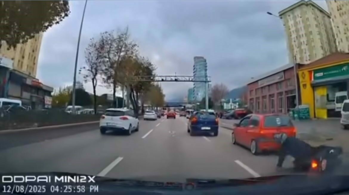 Görüntüler Bursa’dan… Ölümden döndüğü anlar kamerada