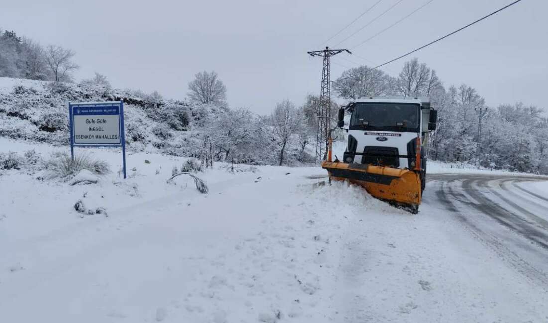 İnegöl Belediyesi, kar yağışının