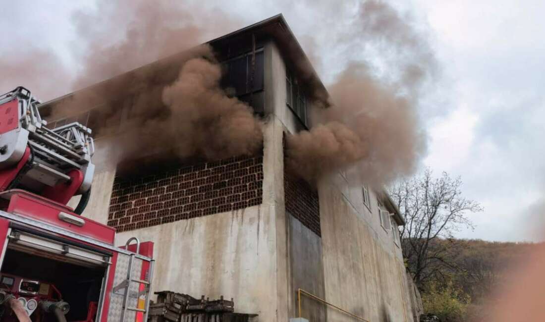 Meyve kasalarının bulunduğu depo küle döndü Bursa'nın İnegöl ilçesinde meyve