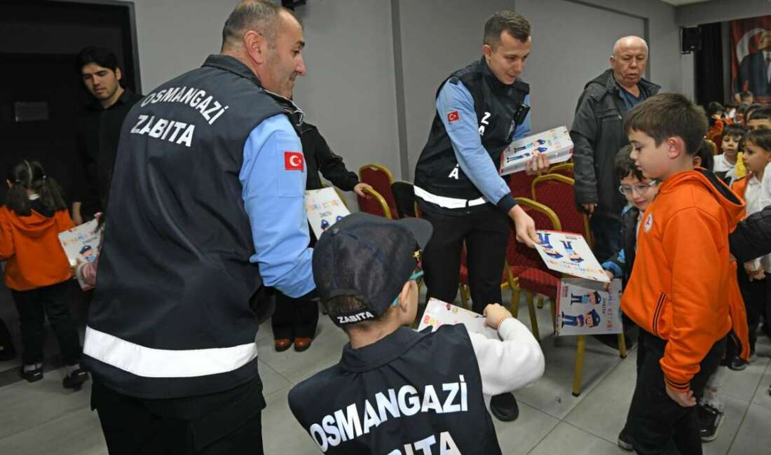 Osmangazi’de minikler zabıtanın görevlerini öğrendi Eğitim faaliyetlerini hız kesmeden