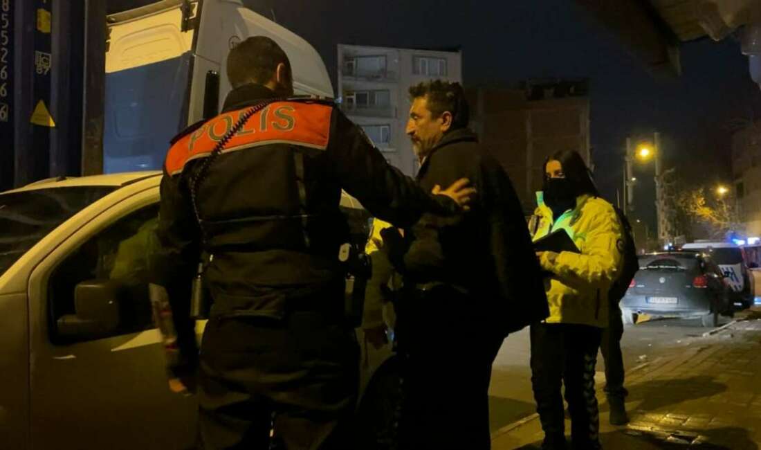 Polislerin alkollü sürücüyle imtihanı Bursa'nın İnegöl ilçesinde Emniyet