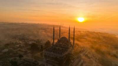 Edirne'nin simgesi Selimiye Camii'nin minareleri