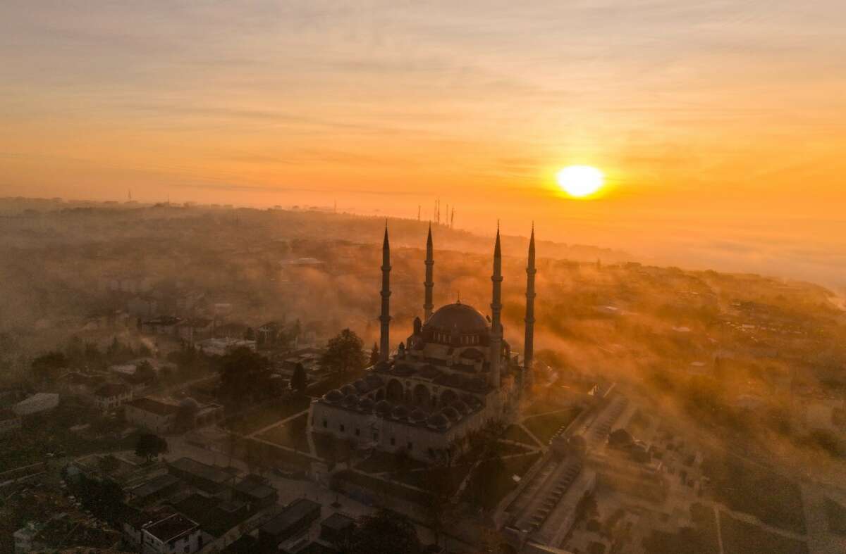 Selimiye Camii’nden kartpostallık manzara