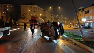 Bursa'nın İnegöl ilçesinde yağış nedeniyle