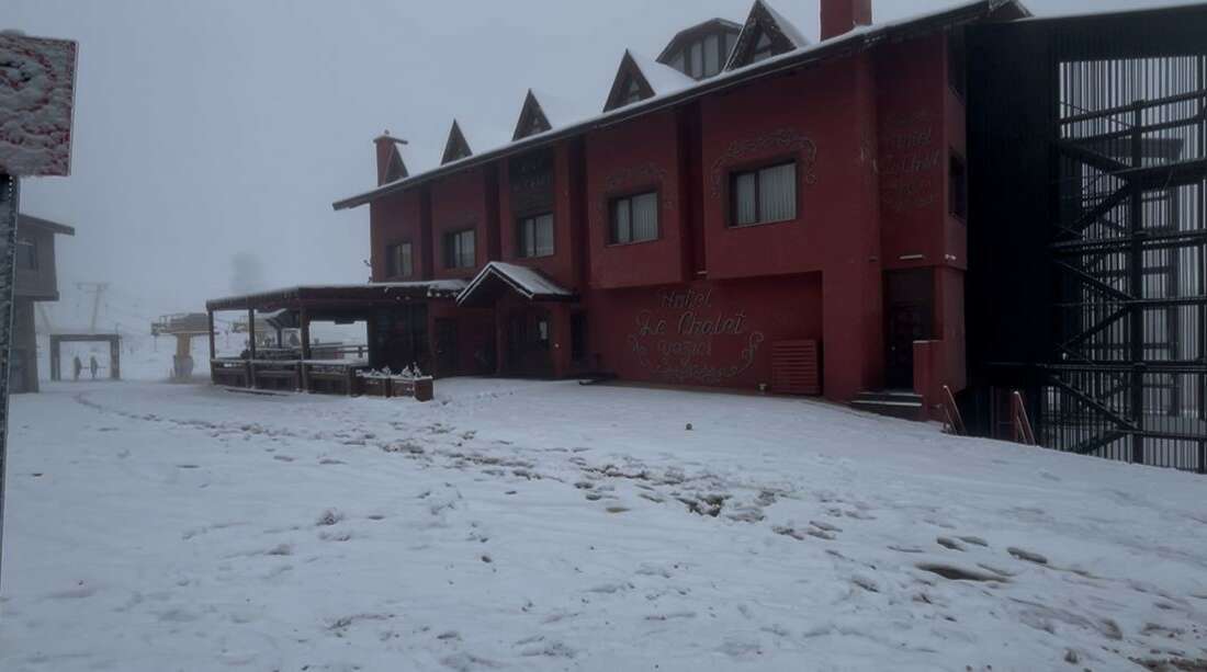 Bursa Uludağ’da gece saatlerinde