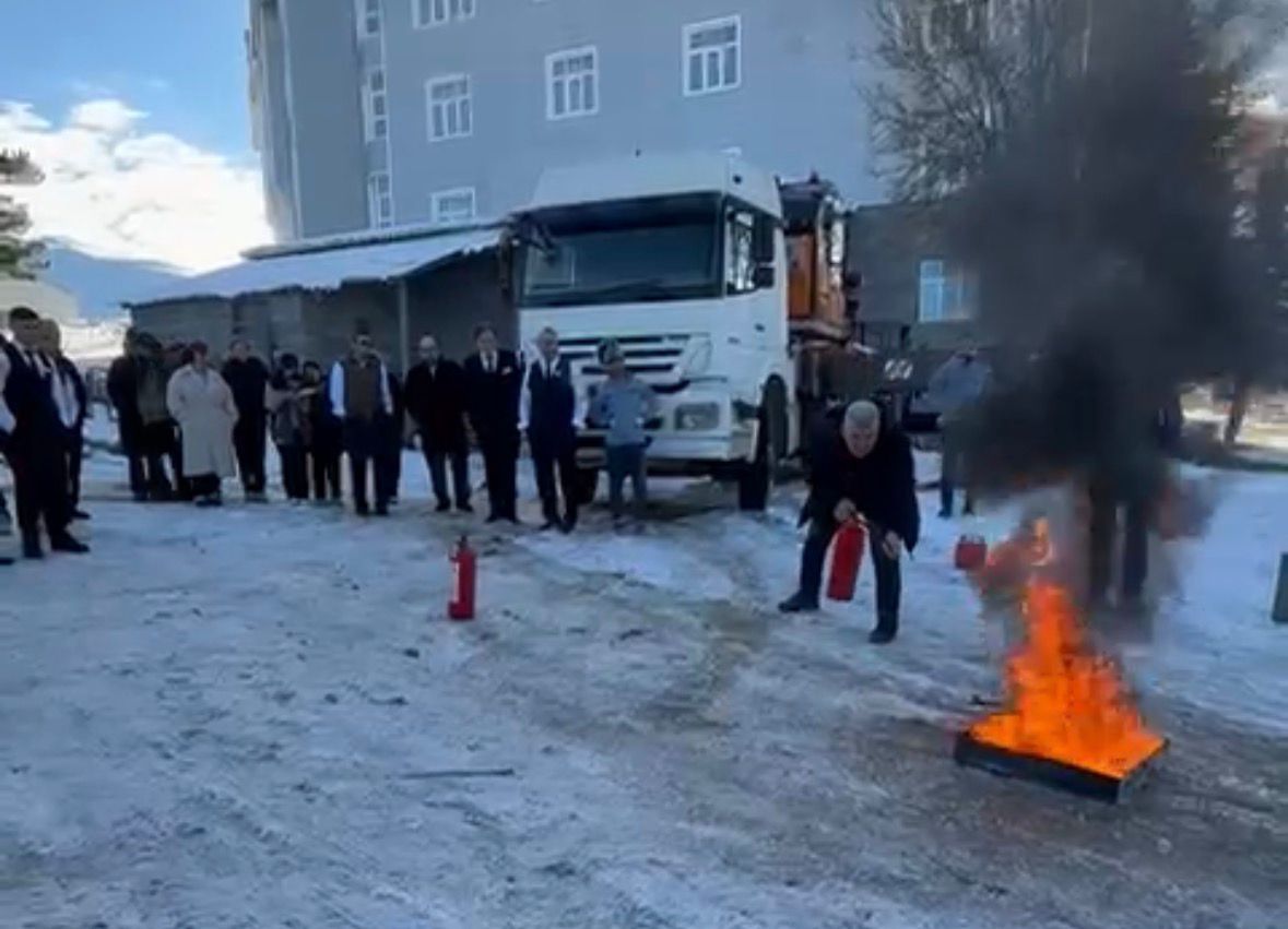 Uludağ otellerinde yeni sezon öncesi yangın tatbikatı