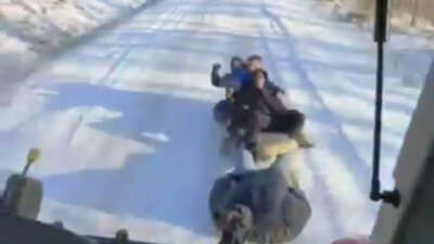 Bursa'da etkili olan kar yağışını