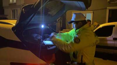 Bursa'nın İnegöl ilçesinde polisin 'dur'