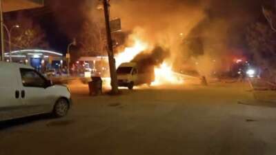 Bursa'nın Osmangazi ilçesinde bir barakada