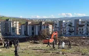 Bursa'nın Nilüfer ilçesinde yapımı devam