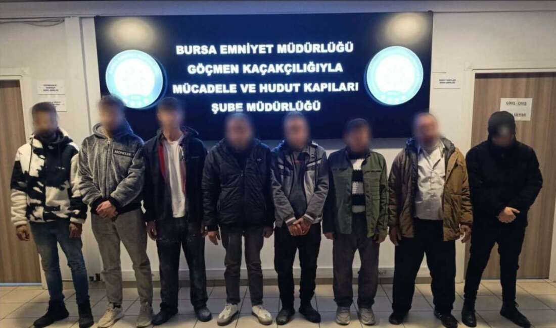 Bursa’da kaçak yabancı işçi operasyonu Bursa Emniyet Müdürlüğü ekiplerince göçmen