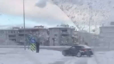 Bursa'da etkili olan kar yağışını