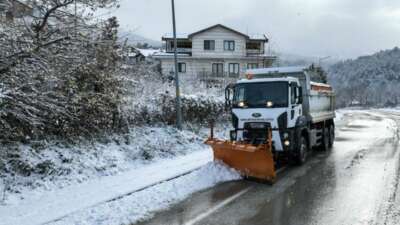Kar yağışının sabah saat 06.00