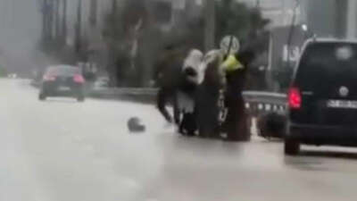 Bursa'nın Kestel ilçesinde seyir halindeki