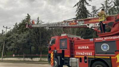 Bursa'nın Mudanya ilçesinde etkili olan