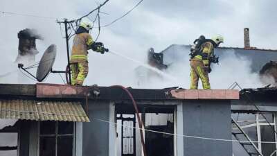 Bursa'nın Mustafakemalpaşa ilçesinde tek katlı