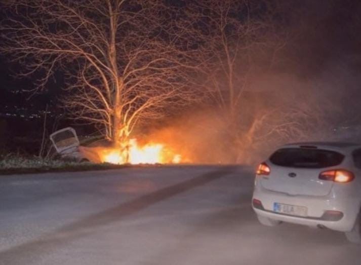 Bursa'da kontrolden çıkan otomobil