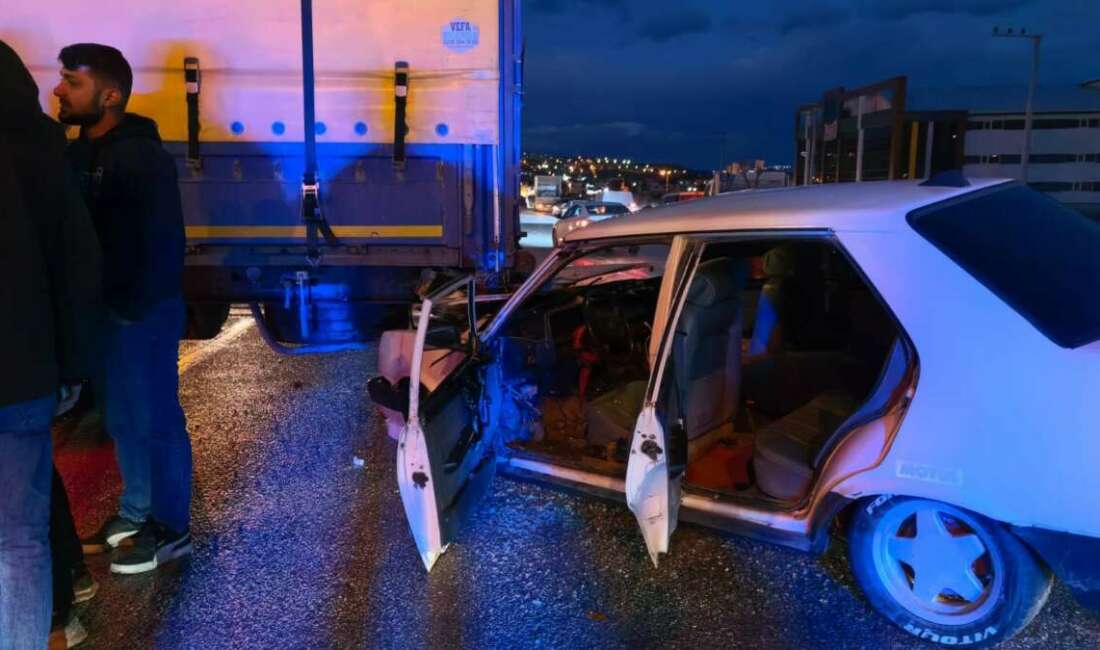 Bursa'nın İnegöl ilçesinde otomobilin