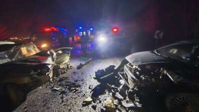 Bursa'nın İnegöl ilçesinde iki otomobilin