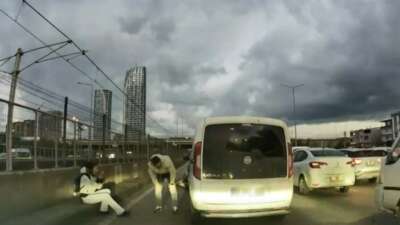 Bursa'da seyir halindeki motosikletli ile