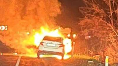 Bursa'nın Kestel ilçesinde seyir halindeki