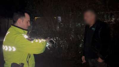 Bursa'da alkol uygulaması yapan trafik