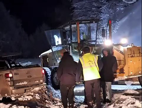 Bursa'da kar yağışı sebebiyle