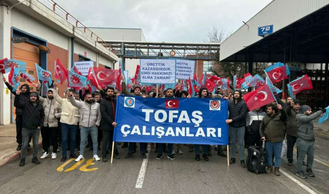 TOFAŞ’ta işçi eylemi sürüyor Türkiye’nin otomotiv sektöründeki en