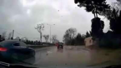 Bursa'da saatteki hızı 75 kilometreyi