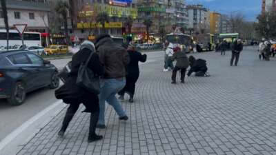 Bursa’da hızı saatte 75 kilometre