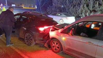 Bursa'nın İnegöl ilçesinde gizli buzlanma