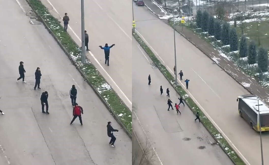 Bursa’nın İnegöl ilçesinde çocukların