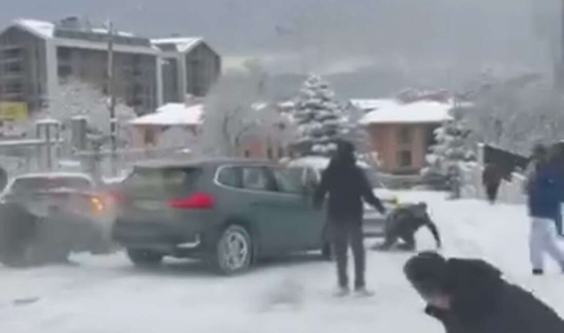 Bursa'da etkili olan kar