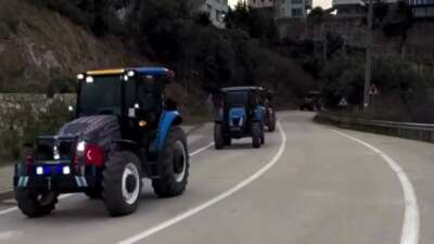 Bursa'nın Mudanya ilçesinde köylüler, Mudanya