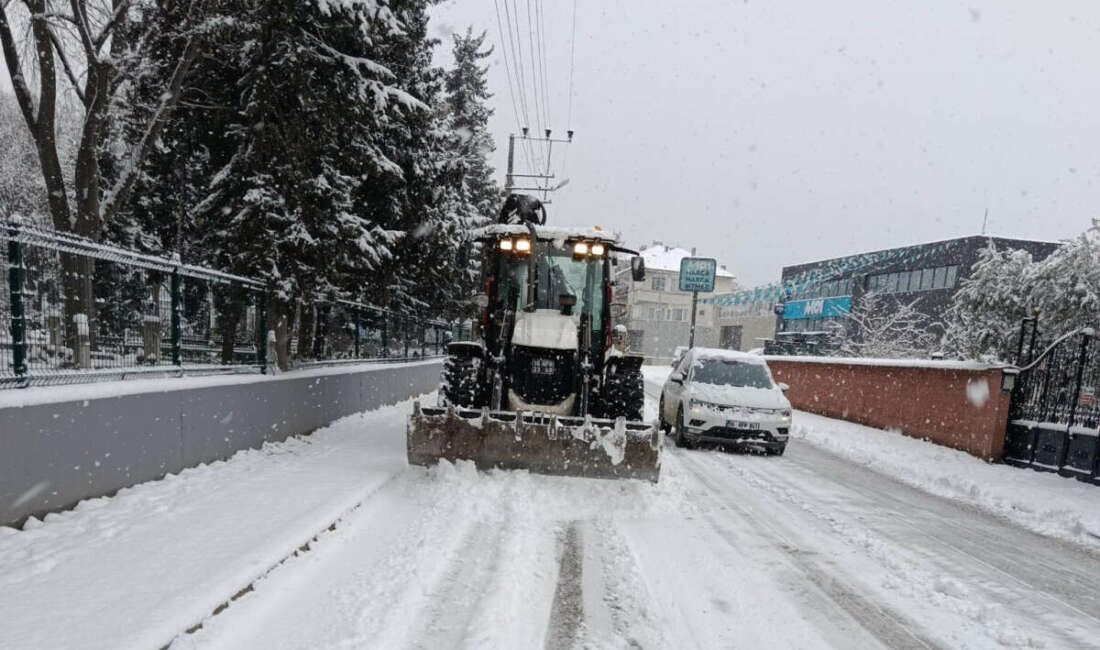Nilüfer’de kar yağışına karşı kesintisiz mesai Bursa’yı etkisi altına alan