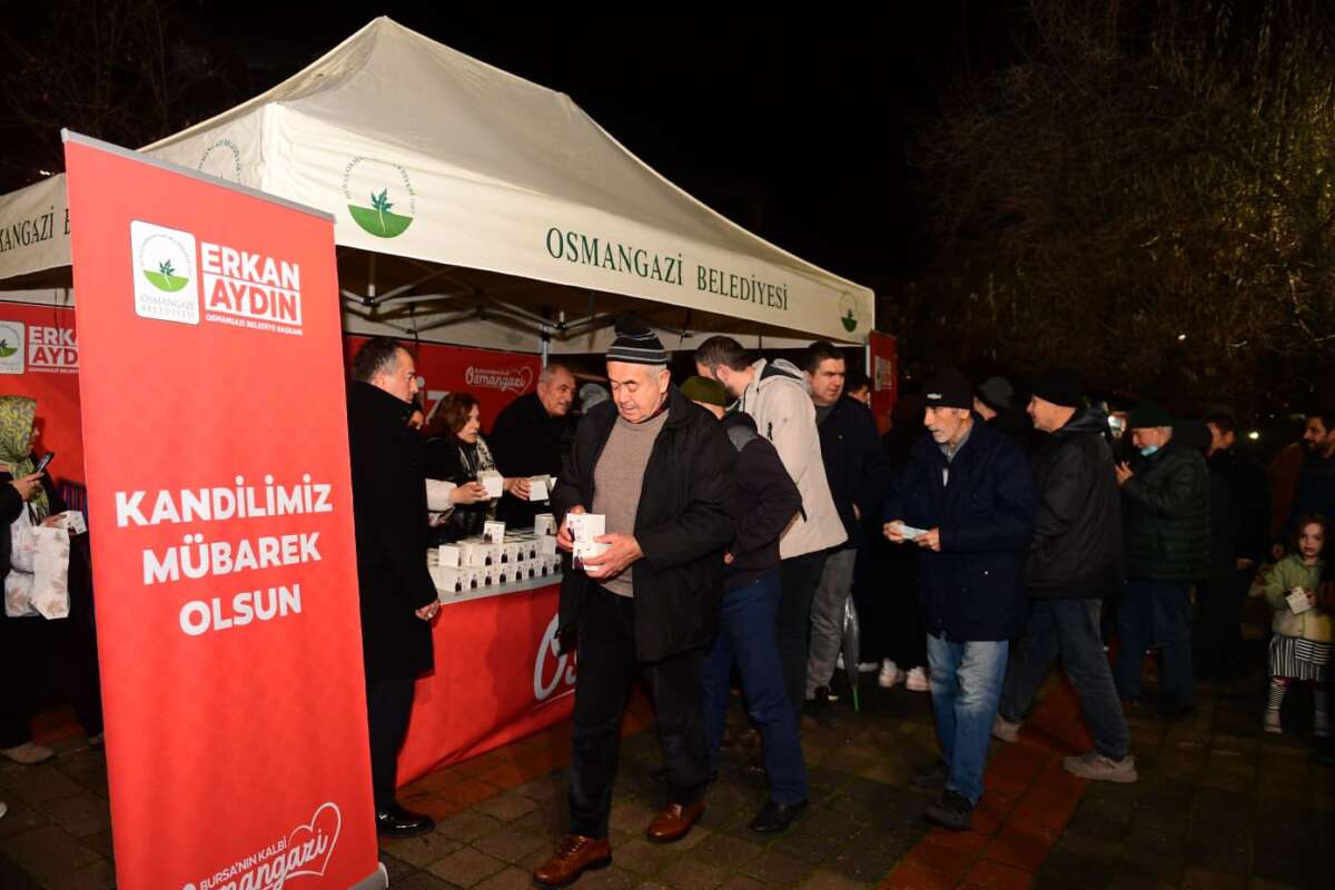 Osmangazi’de Miraç Kandili Bereketi vatandaşlarla paylaşıldı