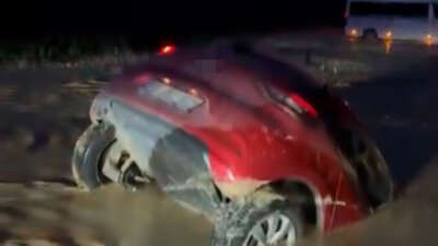 Bursa'nın Nilüfer ilçesinde yol çalışması