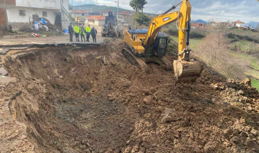 Bursa Büyükşehir Belediyesi heyelan ve göçüklere müdahale etti! Ekipler, kış döneminde 66