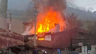 Bursa'nın Orhaneli ilçesinde sabahın erken